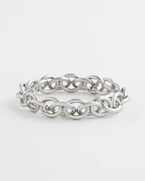 Silver-Tone Link Bracelet