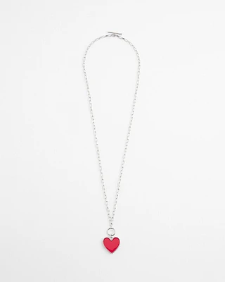 Valentine's Day Red Heart Necklace