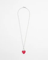 Valentine's Day Red Heart Necklace