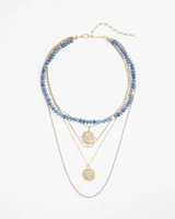 Blue Multistrand Convertible Necklace