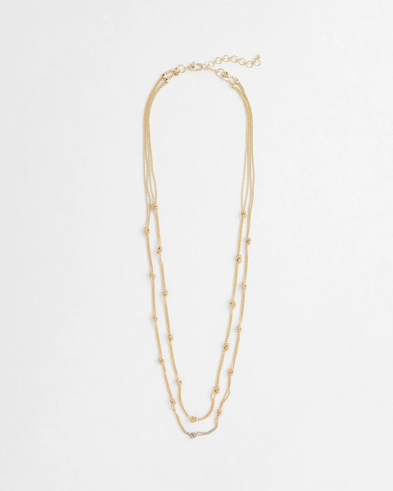 Multi-strand Gold-Tone Necklace