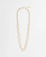 Multi-strand Gold-Tone Necklace