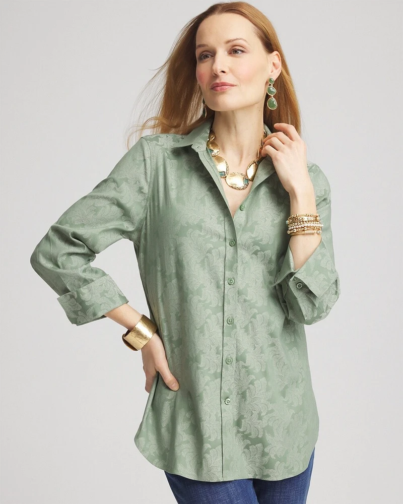 No Iron\u2122 Jacquard Shirt