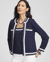 Contrast-Trim Lady Jacket