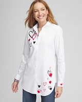 No Iron\u00AE Valentine's Day Embroidered Tunic