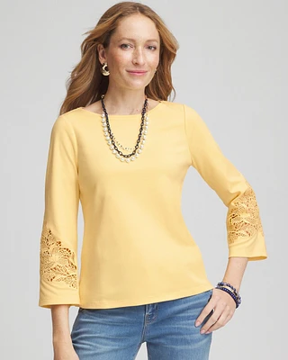 Lace Sleeved Top