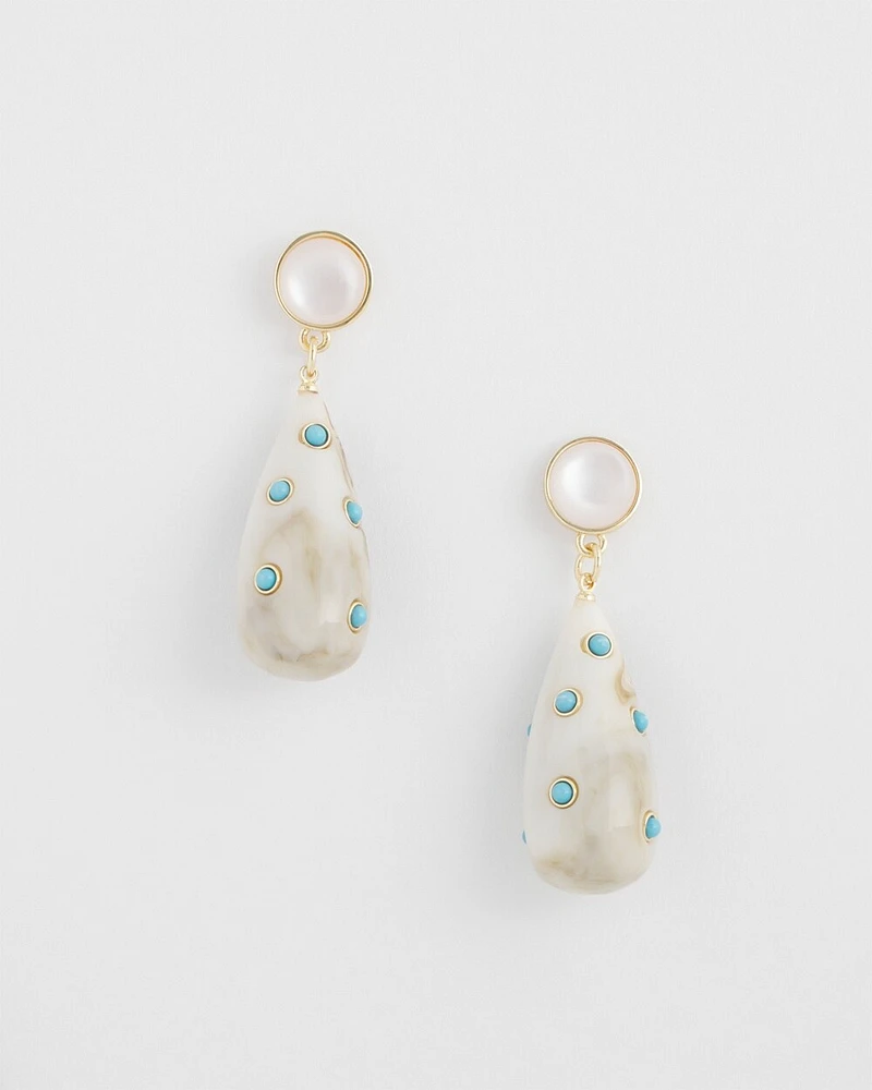 Turquoise Teardrop Earrings