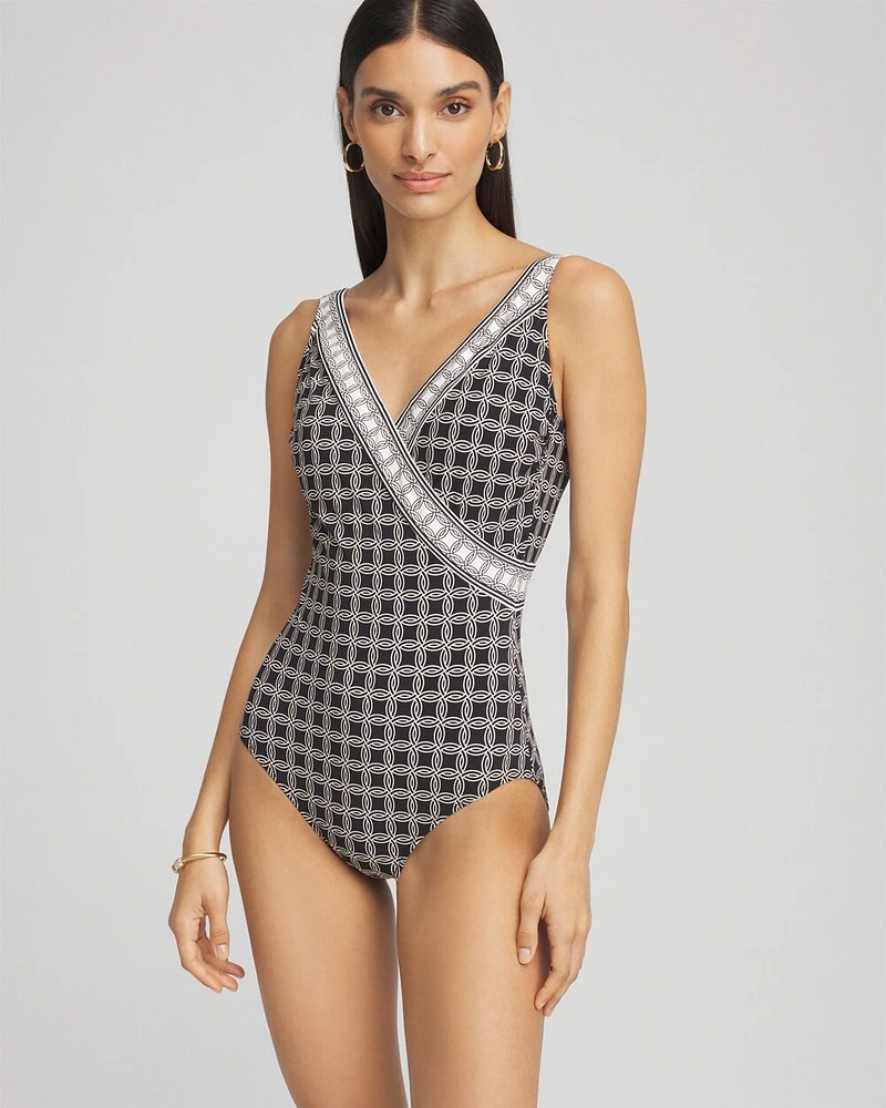 Gottex Golden Chic Surplice Swimsuit