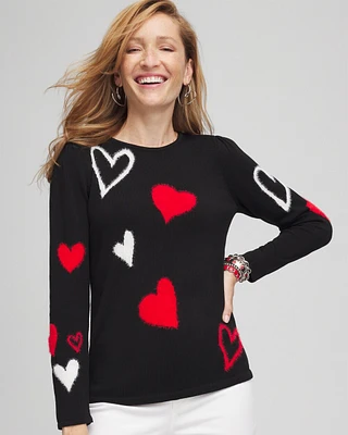 Valentine's Day Hearts Pullover Sweater