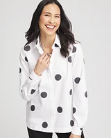 No Iron\u00AE Polka-Dot Jacquard Shirt