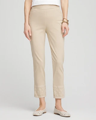 Brigitte\u2122 180 Embroidered  Ankle Pants