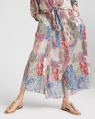 Floral Paisley Maxi Skirt