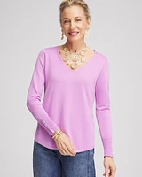 Long Sleeve V-Neck Pullover Sweater