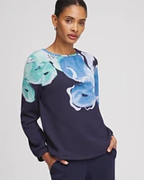 Zenergy\u00AE Scuba Floral Top