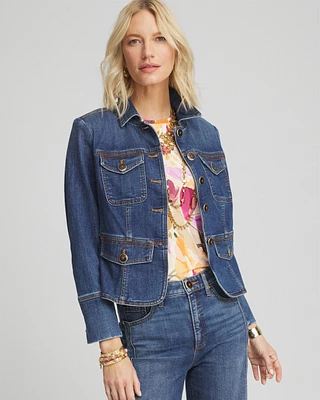 Peplum Jean Jacket