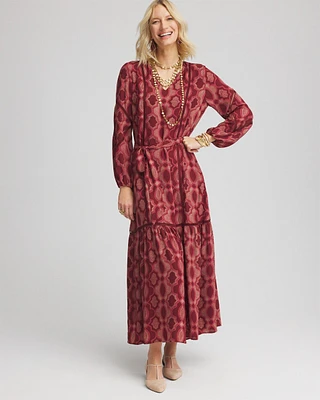 Petite Tile Print Maxi Dress