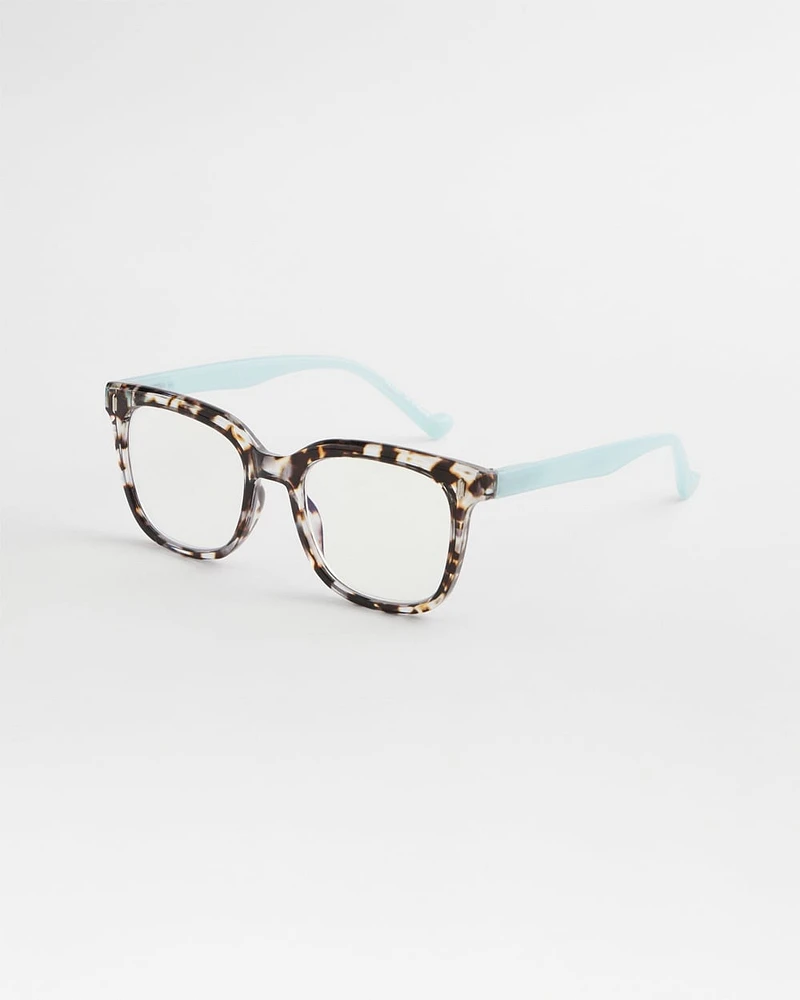 Square Tortoise & Pale Blue Readers