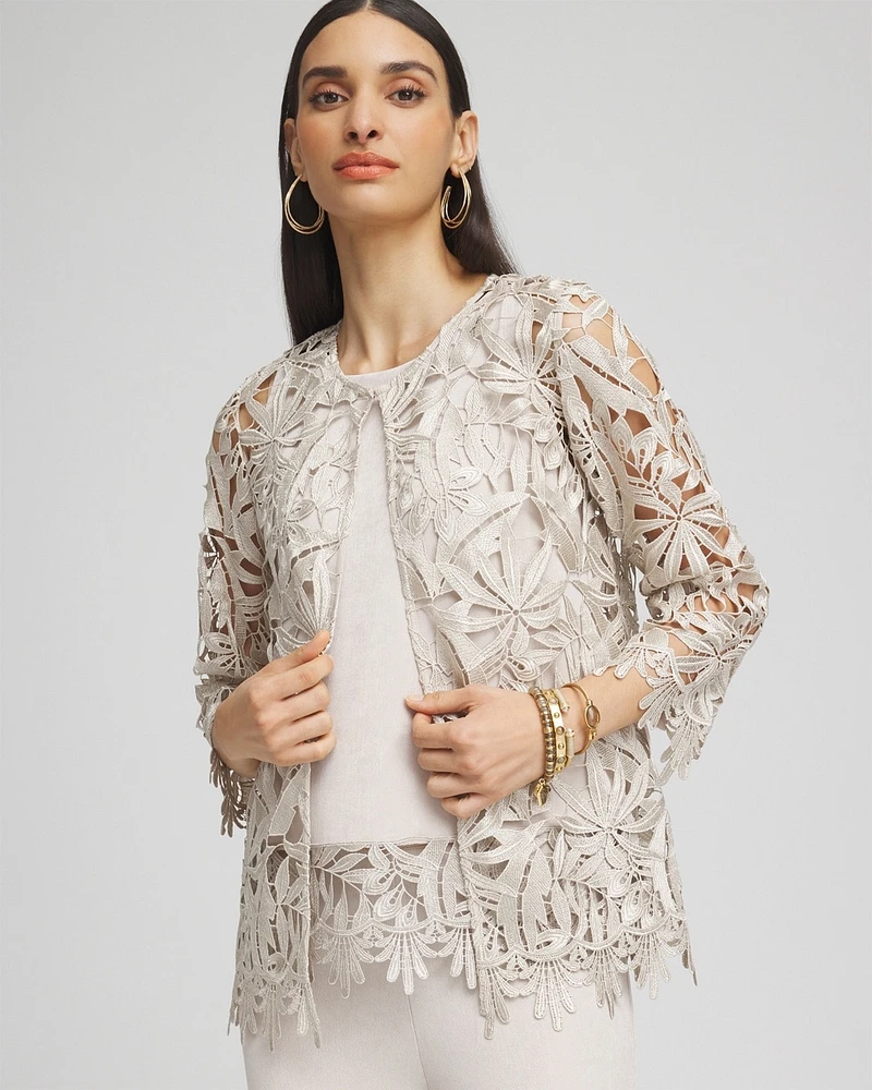 Travelers\u2122 Collection All-over Lace Jacket