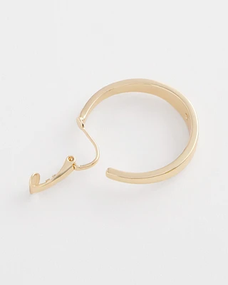 No Droop\u2122 Gold Tone Hoop Clip-On Earrings