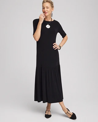 Petite Travelers\u2122 Boatneck Drop-Waist Dress