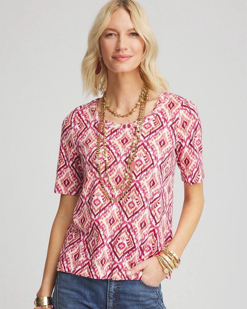 Ikat Slub Short Sleeve Tee