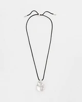 Silver Tone Circles Pendant Necklace