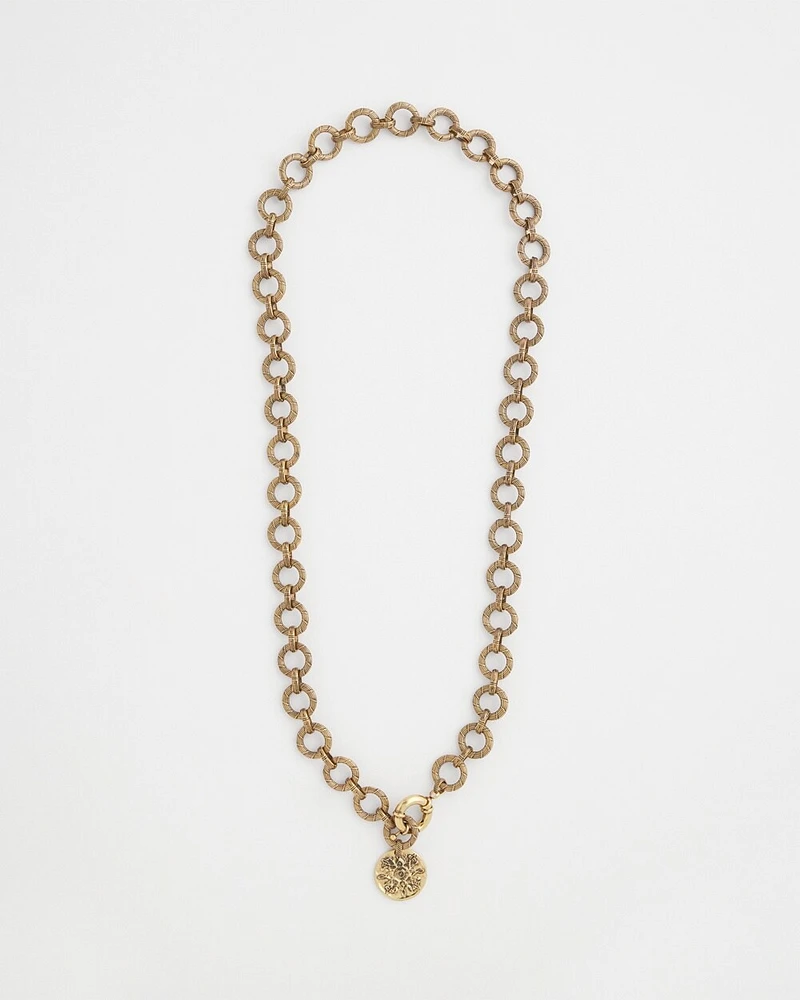 Gold-Tone Y-Shaped Necklace