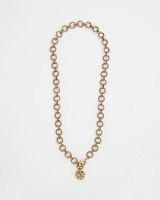 Gold-Tone Y-Shaped Necklace