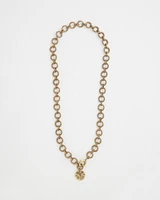 Gold-Tone Y-Shaped Necklace