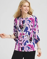 Travelers\u2122 Paisley Kimono-Sleeved Top