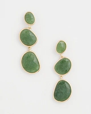 Genuine Jade Drop Earrings