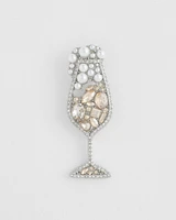 Champagne Glass Brooch