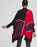 Colorblock Lurex Ruana