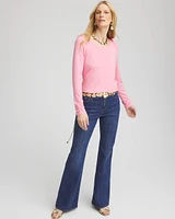 Touch of Cool™ Shirred Shoulder Tee