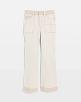 Colorblock Wide Flare Jeans
