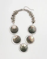 Chico's Originals Genuine Black Lip Shell Necklace