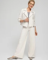 Stretch Knit Moto Jacket