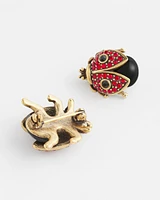 Pair of Two Ladybug Brooches