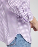 No Iron™ Gingham Sateen Shirt