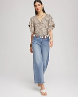 Touch of Cool™ Handkerchief-Sleeve V-Neck Tee
