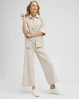 Faux Leather Shacket