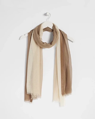 Ombre Metallic Oblong Scarf