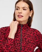 Zenergy® French Terry Print Half Zip Pullover