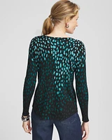 Dots V-Neck Pullover Sweater