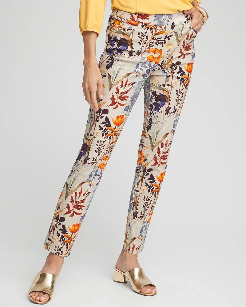 Brigitte Autumn Print Ankle Pants