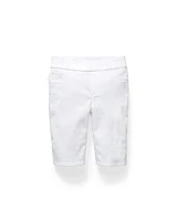 No-Stain Pull-On Denim Shorts