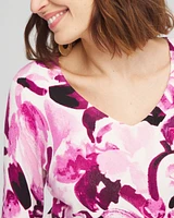 Blooms V-Neck Pullover Sweater