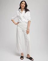 Brigitte™ Striped Wide-Leg Cropped Pants