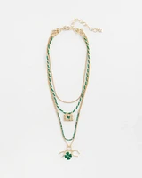 St. Patrick's Day Convertible Multi Strand Necklace