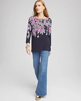 Floral Square Neck Tunic